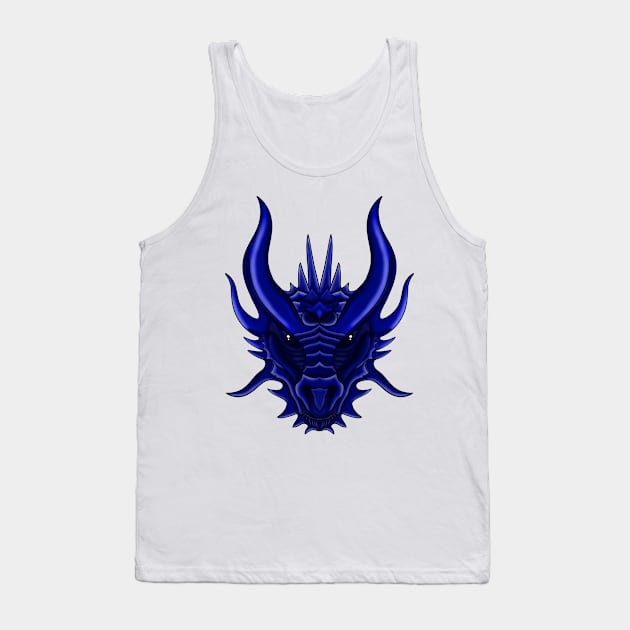 Dragon Blue Tank Top by Eikia